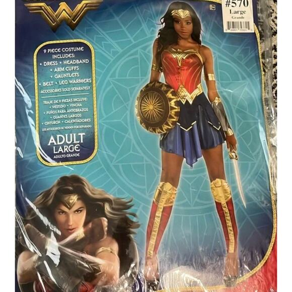 Party City Wonder Woman Adult L Costume NWT - Picture 1 of 6